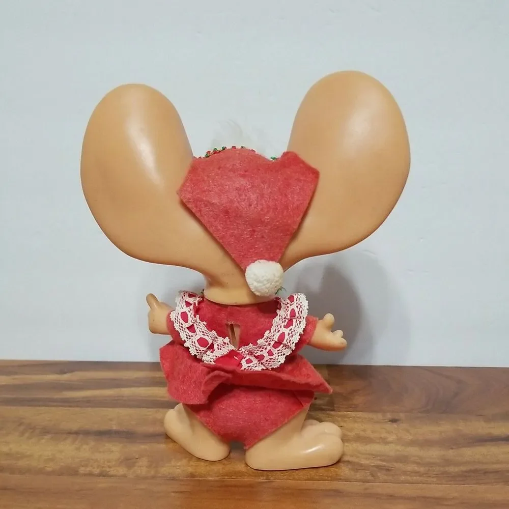 Vintage Roy Des of Fla 1970 Mrs.Claus Christmas Mouse Bank‎ Figure Toy